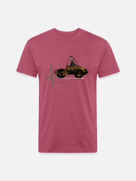 The Grim Roller - Unisex Poly/Cotton T-Shirt - heather burgundy