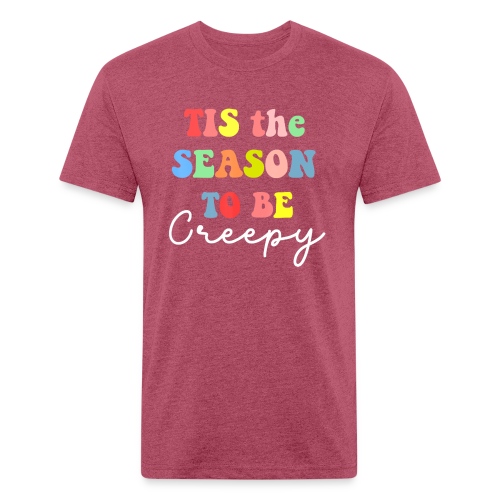 Halloween Party The Season To Be Creepy T Shirt - Men’s Fitted Poly/Cotton T-Shirt
