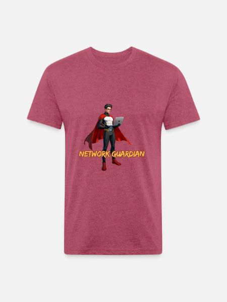 Network Guardian - Unisex Poly/Cotton T-Shirt - heather burgundy