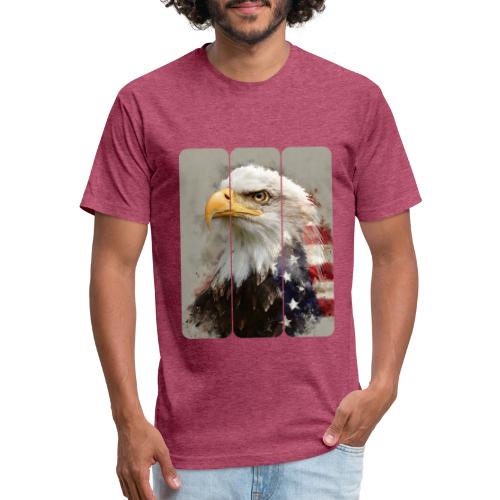 USA: Eagle of the Free - Unisex Poly/Cotton T-Shirt