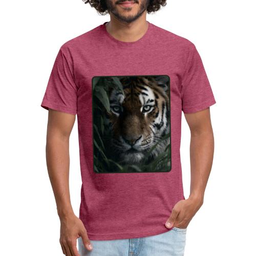 Tiger Jungle Eyes Wildlife Design - Unisex Poly/Cotton T-Shirt