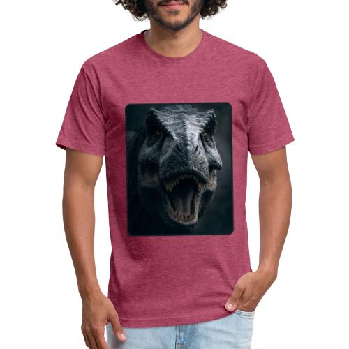 T Rex Cinematic Close-Up Design - Unisex Poly/Cotton T-Shirt