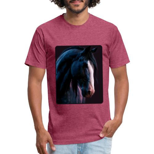 Noble Horse Cinematic Portrait Design - Unisex Poly/Cotton T-Shirt
