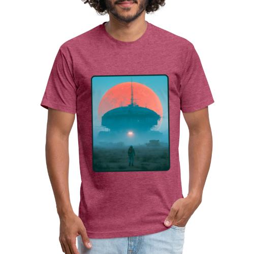 Astronaut Alien Outpost Design - Unisex Poly/Cotton T-Shirt