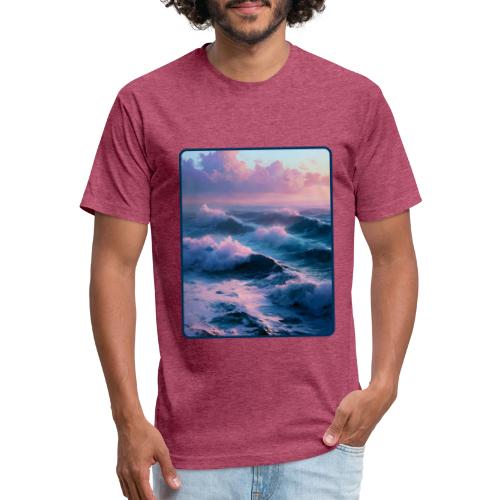 Dreamy Pastel Ocean Sunset Art - Unisex Poly/Cotton T-Shirt