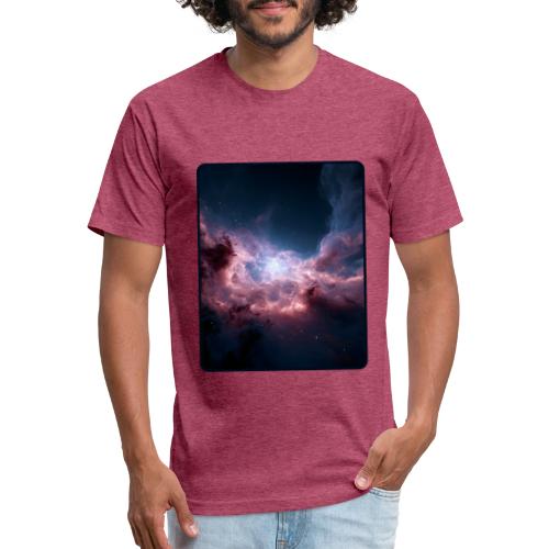 Radiant Cosmic Nebula Artwork - Unisex Poly/Cotton T-Shirt
