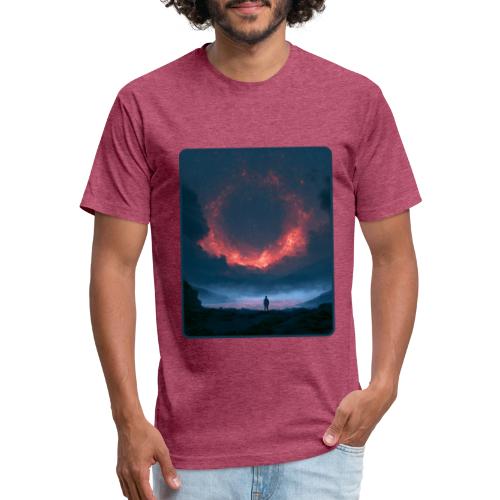 Supernova Reflection Space Scene - Unisex Poly/Cotton T-Shirt