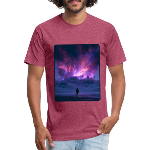 Cosmic Supernova Night Design - Unisex Poly/Cotton T-Shirt