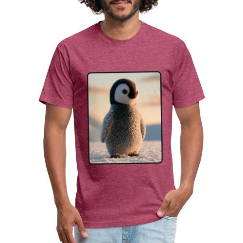 Cute Penguin Chick Sunrise Design - Unisex Poly/Cotton T-Shirt