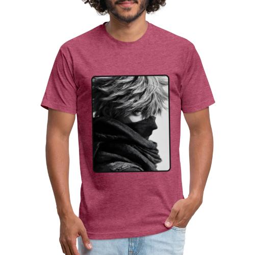Battle-Worn Ninja Portrait - Unisex Poly/Cotton T-Shirt