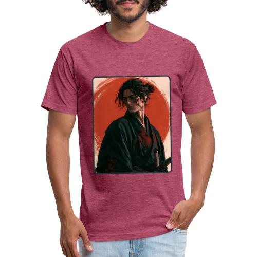 Samurai Beneath the Red Sun - Unisex Poly/Cotton T-Shirt