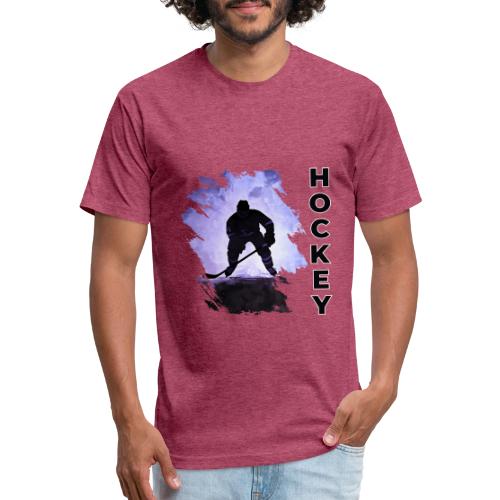Hockey Charge - Unisex Poly/Cotton T-Shirt
