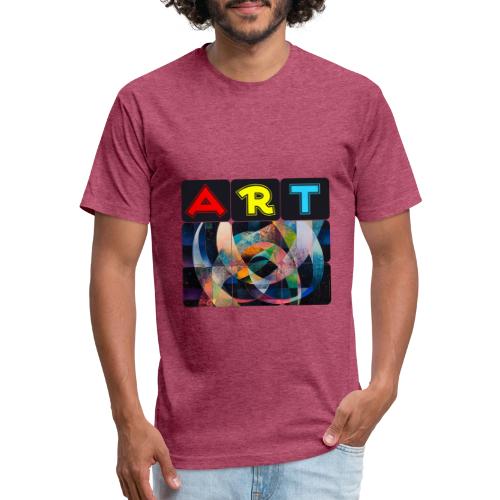 Art of Stripes and Shades - Unisex Poly/Cotton T-Shirt