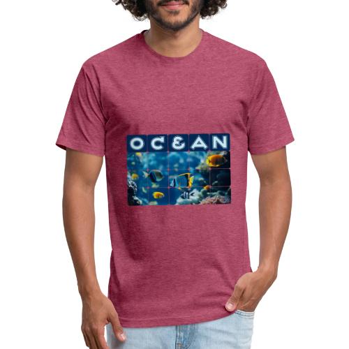 Ocean: Underwater Radiance - Unisex Poly/Cotton T-Shirt