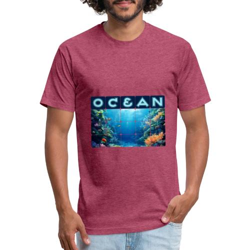 Ocean: Tropical Drift - Unisex Poly/Cotton T-Shirt