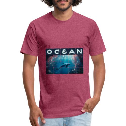 Ocean: Blue Grace - Unisex Poly/Cotton T-Shirt