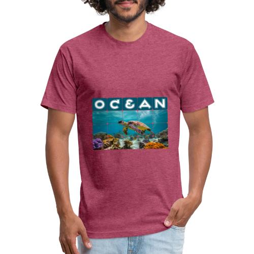 Ocean: Gentle Voyager - Unisex Poly/Cotton T-Shirt