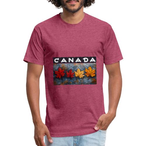 Colorful Canada Style - Unisex Poly/Cotton T-Shirt