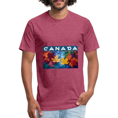 Canada in Brushstrokes - Unisex Poly/Cotton T-Shirt