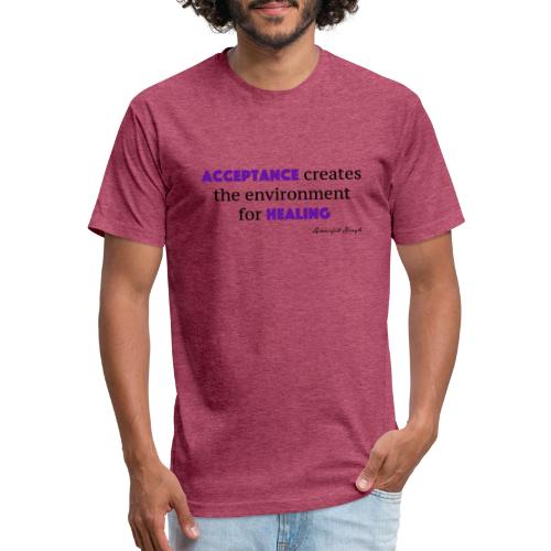 Acceptance - Men’s Fitted Poly/Cotton T-Shirt