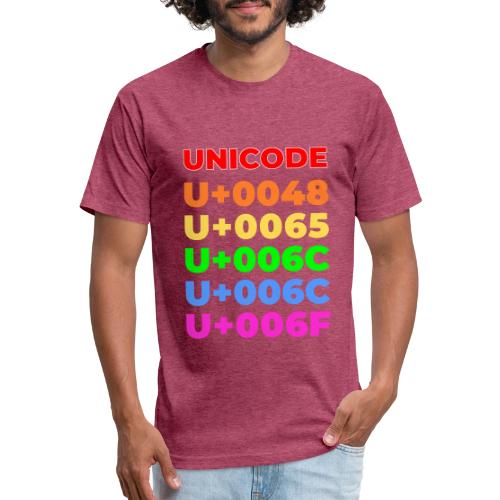 Hello, in unicode - Unisex Poly/Cotton T-Shirt