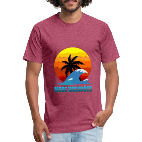 Vacation Mode: Tropical Escape - Unisex Poly/Cotton T-Shirt