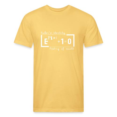 Euler's Identity Poetry - Men’s Fitted Poly/Cotton T-Shirt