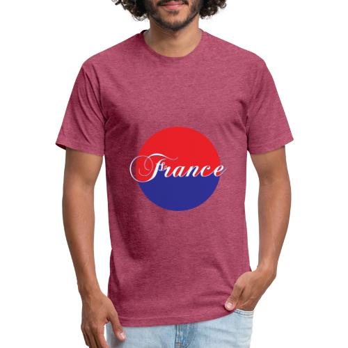 France Tricolore Circle - Unisex Poly/Cotton T-Shirt