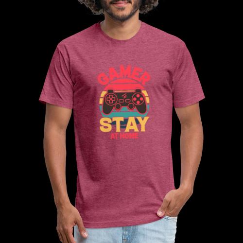 Gamers Stay at Home - Unisex Poly/Cotton T-Shirt