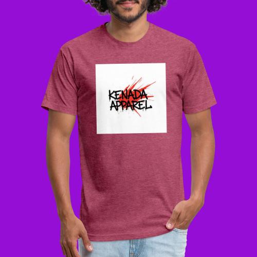 Kenada Apparel graffiti splash - Men’s Fitted Poly/Cotton T-Shirt