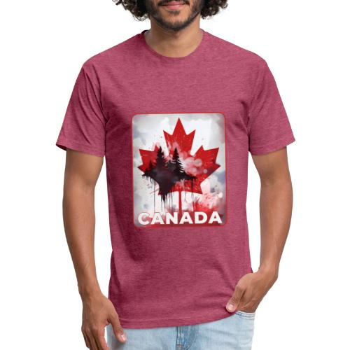 Canada's Maple Leaf Pride - Unisex Poly/Cotton T-Shirt