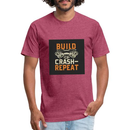 Build Crash Repeat - Unisex Poly/Cotton T-Shirt