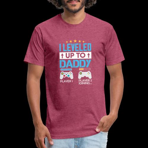 I Leveled Up To Daddy - Unisex Poly/Cotton T-Shirt