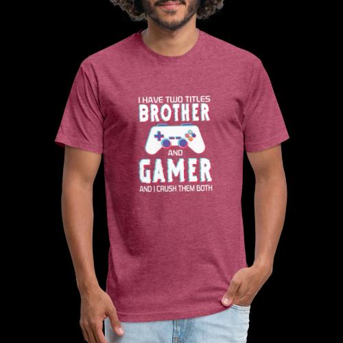 Brother & Gamer: Crushing Both - Unisex Poly/Cotton T-Shirt