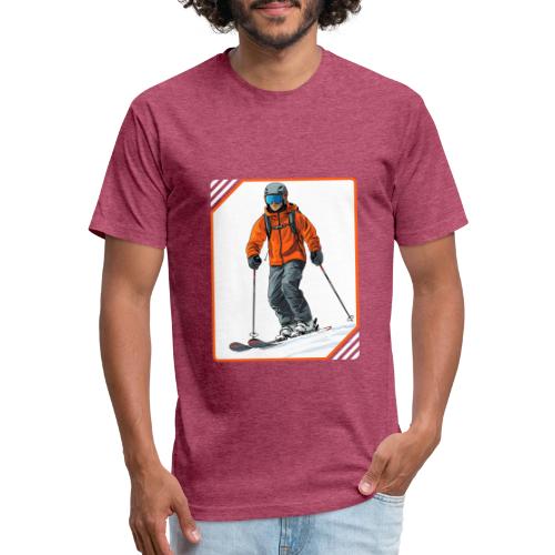 Skiing Thrill Ride - Unisex Poly/Cotton T-Shirt