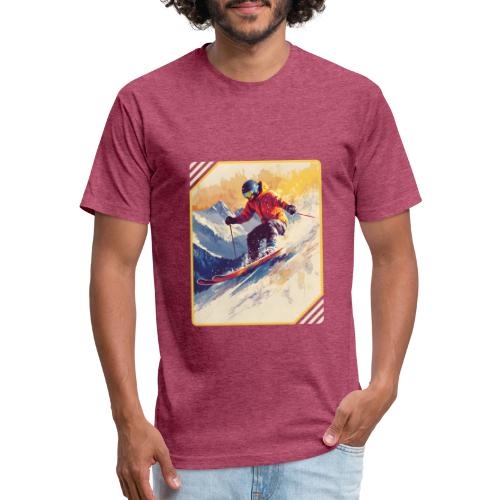 Skiing Through Snow Dreams - Unisex Poly/Cotton T-Shirt