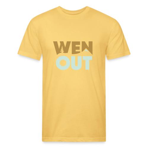 WenOut Logo (light) - Men’s Fitted Poly/Cotton T-Shirt