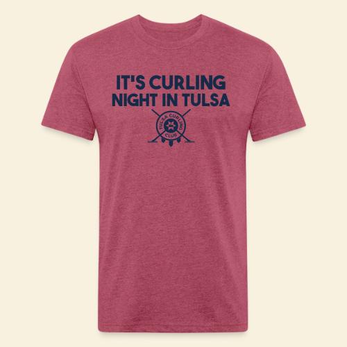 It's Curling Night In Tulsa, Too - Unisex Poly/Cotton T-Shirt
