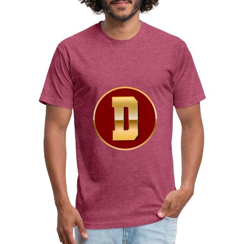 Letter D – Capital Varsity Alphabet Monogram - Unisex Poly/Cotton T-Shirt