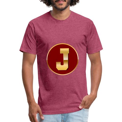 Letter J – Capital Varsity Alphabet Monogram - Unisex Poly/Cotton T-Shirt