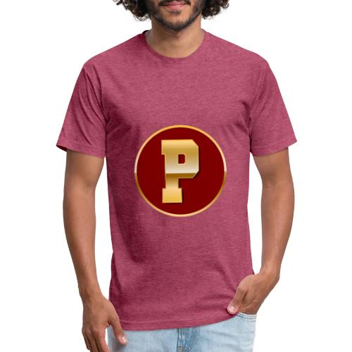 Letter P – Capital Varsity Alphabet Monogram - Unisex Poly/Cotton T-Shirt