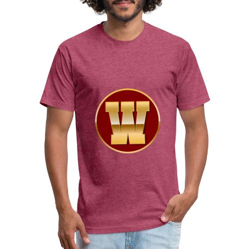Letter W – Capital Varsity Alphabet Monogram - Unisex Poly/Cotton T-Shirt