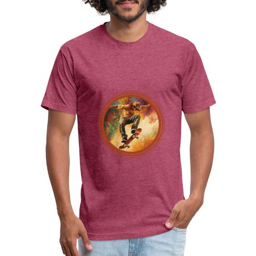 Skateboarding Mode On - Unisex Poly/Cotton T-Shirt