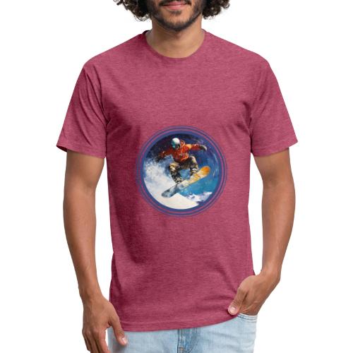 Snowboarding Rush - Unisex Poly/Cotton T-Shirt