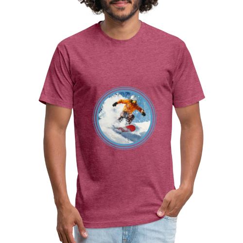 Snowboarding Edge - Unisex Poly/Cotton T-Shirt