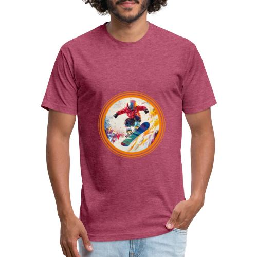 Snowboarding Horizon - Unisex Poly/Cotton T-Shirt