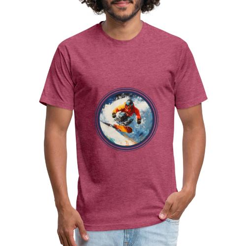 Snowboarding Rebel - Unisex Poly/Cotton T-Shirt