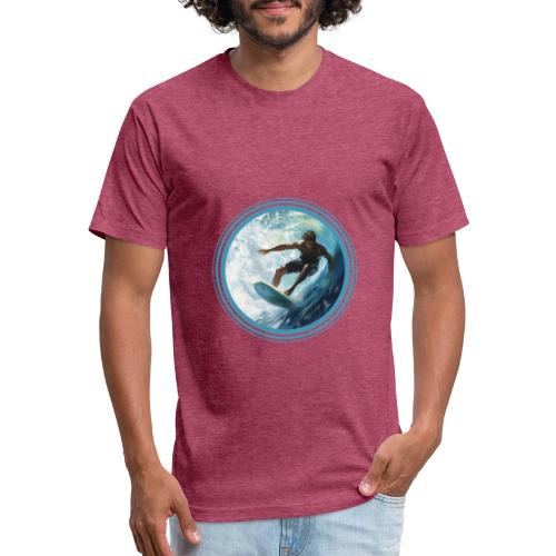 Surfing Freedom - Unisex Poly/Cotton T-Shirt