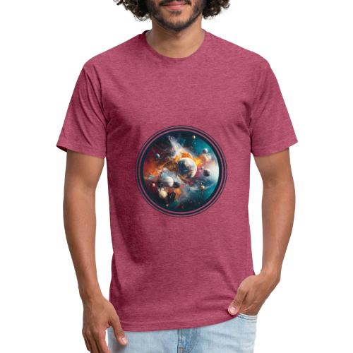 Planets in Acrylic Dreams - Unisex Poly/Cotton T-Shirt