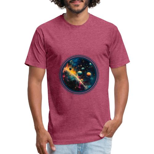 Painted Planetscape - Unisex Poly/Cotton T-Shirt
